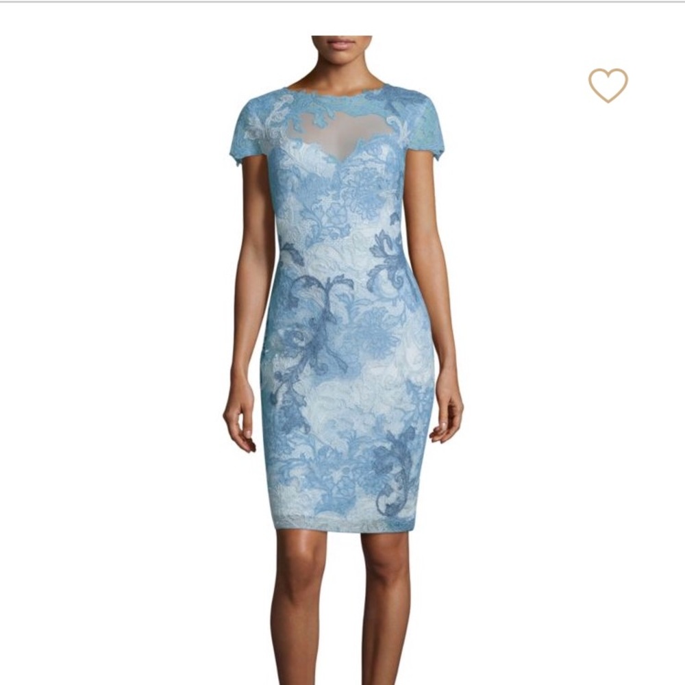 Tadashi Shoji Blue Lace Dress